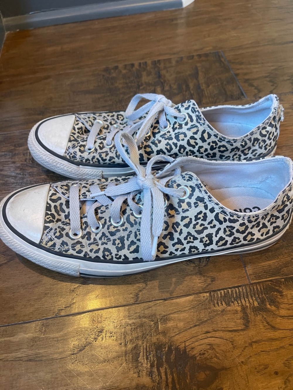 Converse Chuck Taylor All Star Animal Print Low-Top Sneaker - White Leopard - Picture 6 of 8